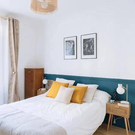 Stylish & Modern 1bd For 4 In Daire Paris